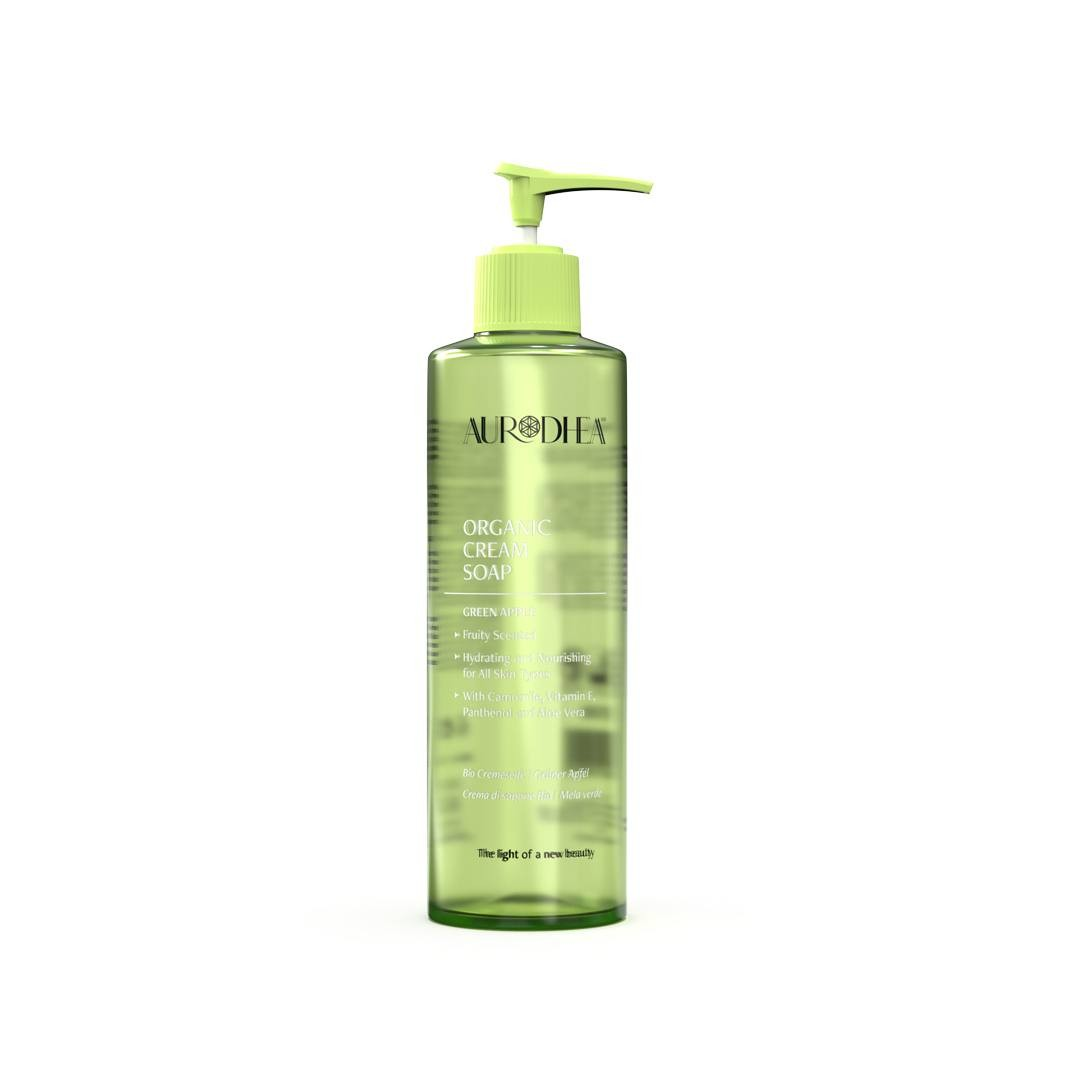 Cod.: SP08B Cremeseife Grüner Apfel- 260 ml Angereichert mit Kamille, Vitamin E, Panthenol & Aloe Vera