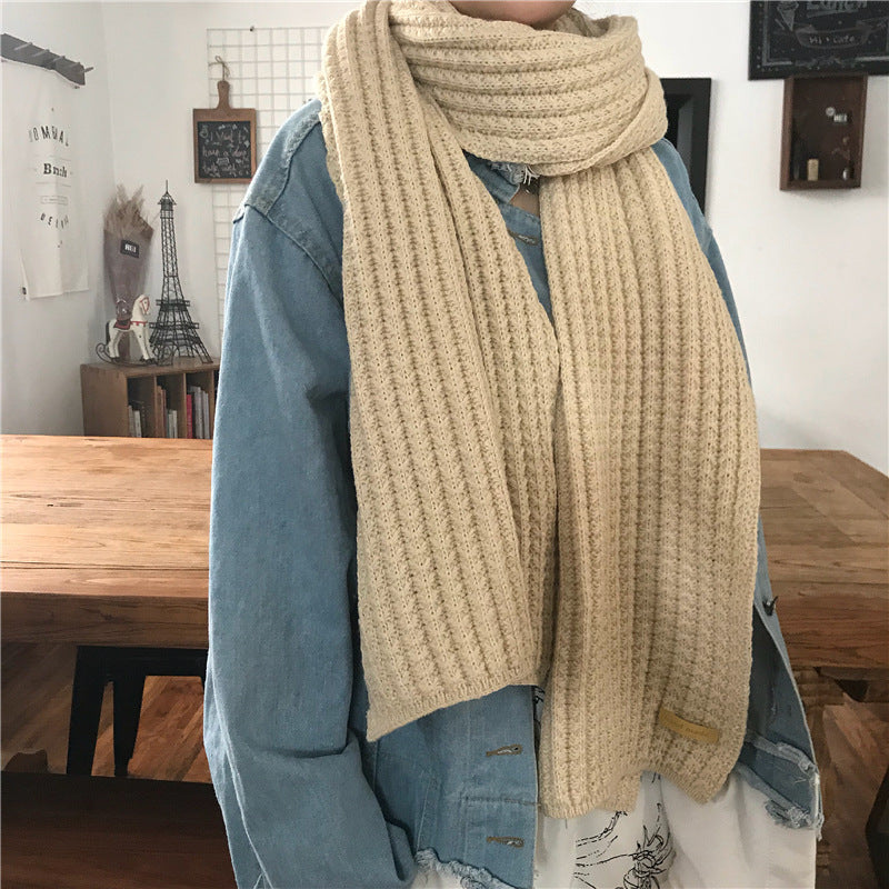 warmer Woll-Strickschal für Damen