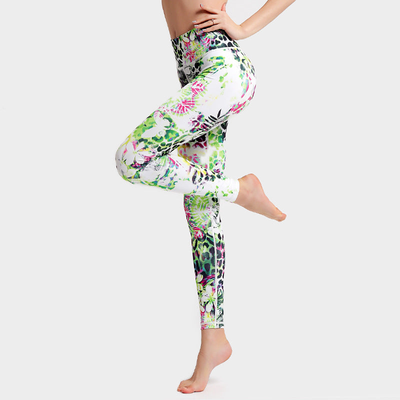 Modische Leggings Frauen, Fitness Yoga Hosen Push-Up Workout Sport Legging Hohe Taille.