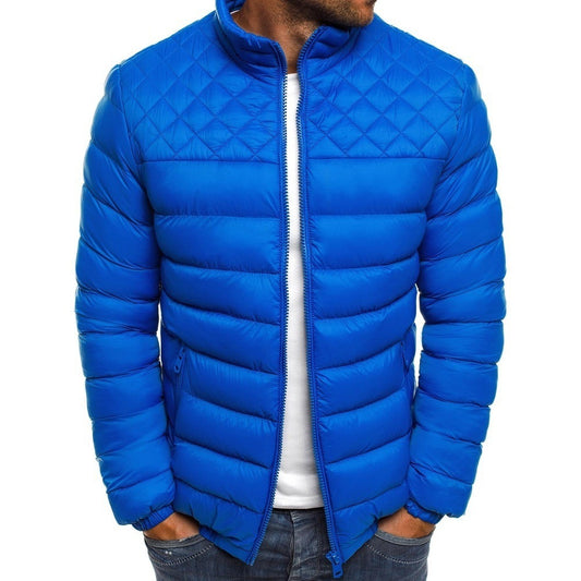 Stehkragen Jacke Mode Raute Nähen Design