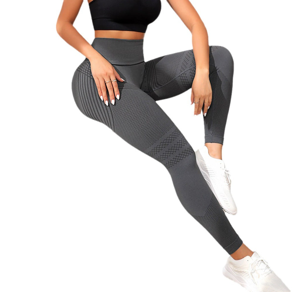 Sport Damen-Stretch-Leggings mit hoher Taille