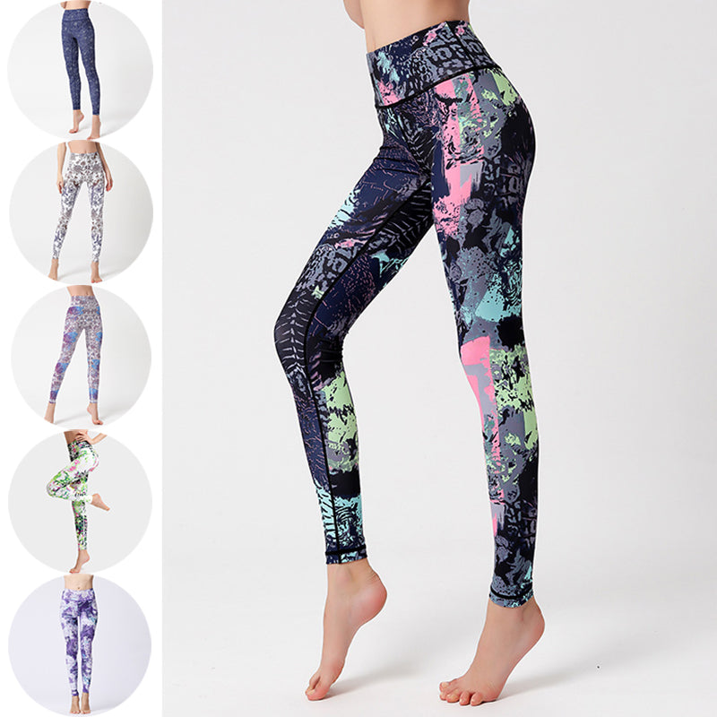 Modische Leggings Frauen, Fitness Yoga Hosen Push-Up Workout Sport Legging Hohe Taille.